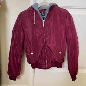Bomber Jacket with hood